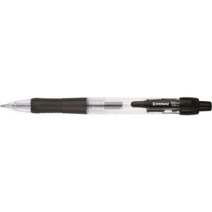 Gel Pen Retractable DONAU with waterproof ink 0. 5mm, black
