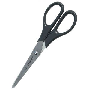 Office Scissors Q-CONNECT, classic, 18cm, black