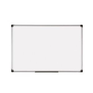 Dry-wipe&magnetic Notice Board, BI-OFFICE Professional, 150x100cm, glazed, aluminium frame