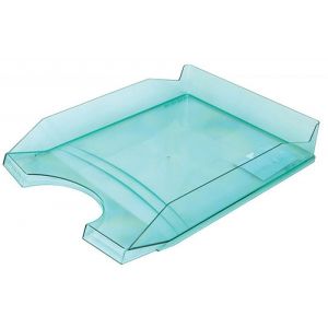 Desktop Letter Tray OFFICE PRODUCTS, polystyrene/PP, A4, transparent green