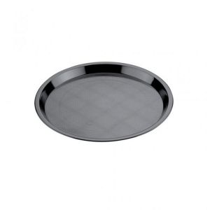 FINGERFOOD - tray PS dia. 32cm black, 25 pieces