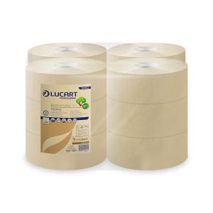 LUCART Eco Natural 2W toilet paper 150m brown 12 rolls.