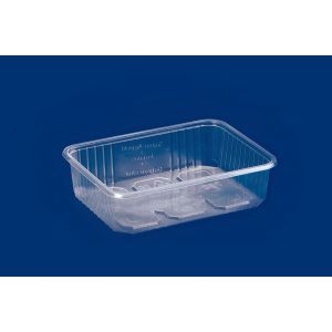 Rectangular container transparent KP-818 750ml PP, price per pack 50pcs