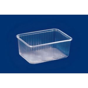 Rectangular container transparent KP-819 1250ml PP, price per pack 50pcs
