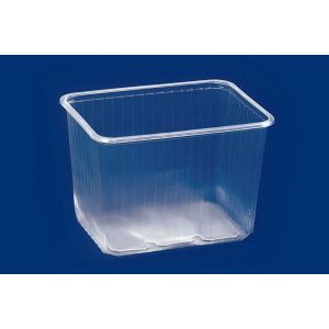 Rectangular container transparent KP-823 2000ml PP, price per pack 50pcs