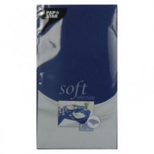 Tablecloth PAPSTAR Soft Selection 120x180 dark blue non-woven