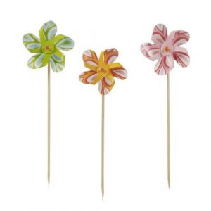 Banquet toothpicks PARTY 17,5 cm WINDMILLS, pack of 50 pcs.