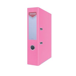 Binder OFFICE PRODUCT Officer with reinforced edge, A4/75mm, pink