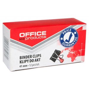 Paper Spring-tight Clips OFFICE PRODUCTS, 41mm, 12pcs, black