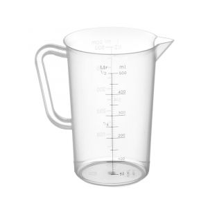 Polypropylene measuring cup with graduation, capacity 0.5 l - code 567104