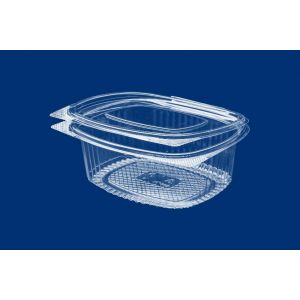 Oval container 750ml PET salad, 50 pieces
