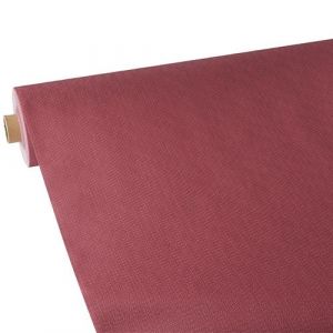 Tablecloths non-woven, "PAPSTAR soft selection plus", size 25m/1.18m colour: maroon