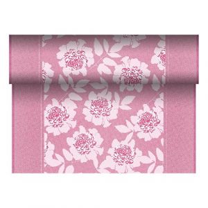 Table runner PAPSTAR ROYAL Collection Adele in PV-Tissue Mix similar to fabric in roll 24m/40cm fuchsia, tissue paper