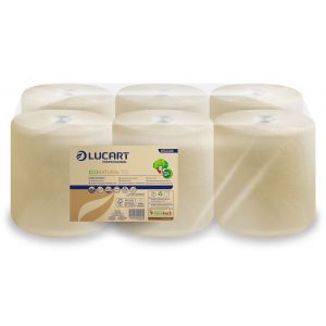 Lucart Eco Natural 435 MIDI Roll Cloth, 2 layers, 135 metres, 6 rolls