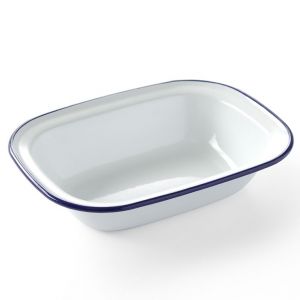 Rectangular bowl, enamelled 215x160 - code 621219