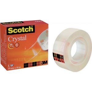 Office tape SCOTCH® Crystal Clear (600), transparent, 19mm, 10m