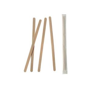 Wooden stirrers 11cm op.1000pcs individually packed, thickness 5mm PURE (k/10)