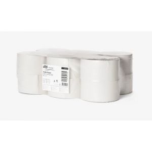 Toilet paper in mini jumbo roll Tork Universal, grey T2 9,7x14cm - 240m - 1714 leaves - waste paper