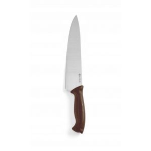 Nóż kucharski HACCP - 240 mm, brązowy - kod 842799