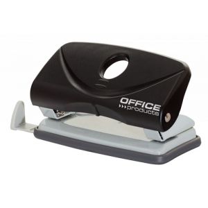 Hole punch, OFFICE PRODUCTS, punches up to 10 sheets, plastic, black