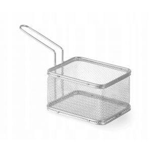 Basket for deep-fried snacks rectangular - deep 120x100 (h) 90 - code 426432