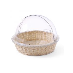 Rolltop bread basket with lid