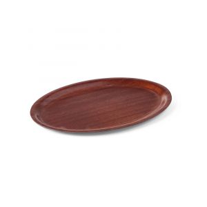 Wooden Non-Slip Tray - Oval 230X160 Mm