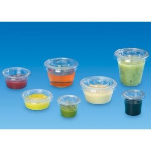 Container for dip, sauce, tasting 60x14 PET 30ml, 100 pieces