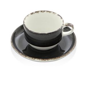 Fine Dine Cup with saucer Onyx 90ml - code 775097