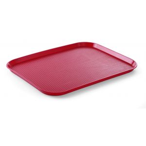 Polypropylene tray FAST FOOD red