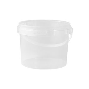 Bucket for storage and transportation 0,6L white