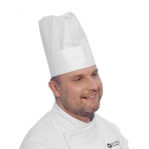 Czapka kucharska  - zestaw 10 sztuk - kod 560044