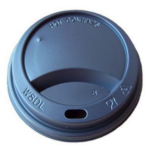 Lid for cup 100 ml black, dia. 63mm, 100 pieces