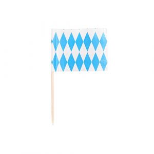 Banquet toothpicks Bavarian Blue Party 8 cm, 200 pcs