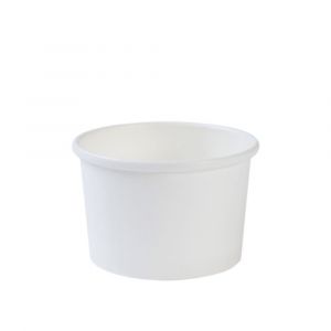 Paper bowl for ice cream 200ml biodegradable, PLA-coated, ø 90xh.56mm, 25 pieces