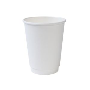 Paper cup PLA 300/400ml 2 Layered, 25 pcs. white, PLA-coated (biodegradable), 90mm (k/20)
