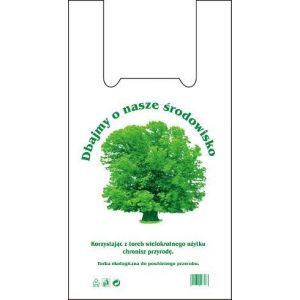 Reusable carrier bags HDPE 30/7/55 TREE 14microns, price per pack 200pcs