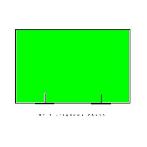 Fluor green DT double-row, 26x16, 5pcs