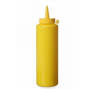 Cold sauces dispenser 0,70 l yellow, 3 pcs. - code 557938