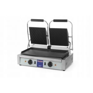 Double contact grill - corrugated top smooth bottom code 263808