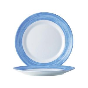 Dessert plate Brush blue ø195x(H)22 code 49150