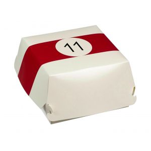BILLARD pudełko hamburger 140x140x70mm op.50szt., biodegradowalne (k/4)