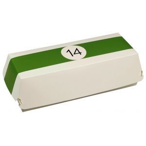 BILLARD lunch box 260x120x70mm, 50pcs., biodegradable (k/4)