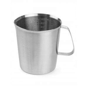 Steel measuring cup with graduation scale 1,0 l - code 516201
