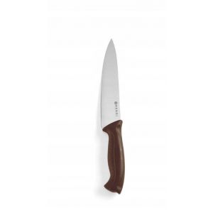 HACCP brown chef's knife for cold cuts and cooked meats