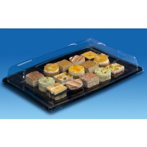 Catering tray PS 360x253 black, 5 pieces