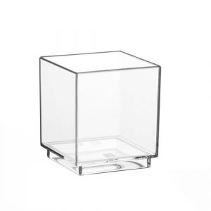 FINGERFOOD - cup PS 55ml transparent 4,7x4,2x4,2cm, 30 pieces