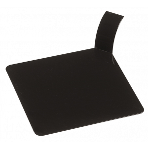 FINGERFOOD - square tray with handle black, 100 pieces