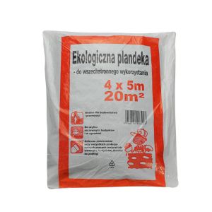Folia malarska LDPE 4x5m bardzo gruba, 40 mikronów, cena za 1 sztuke