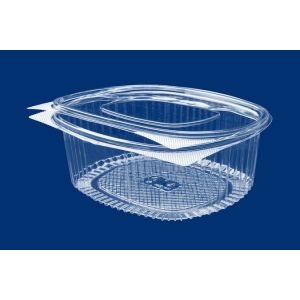 Oval container 375ml PET salad, salad, 50 pieces